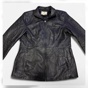 Worthington Women's Dark Leather Jacket